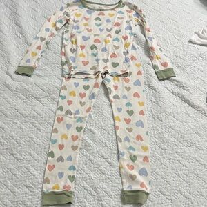 Carter's Multicolor Heart Print Kids Pajama Set